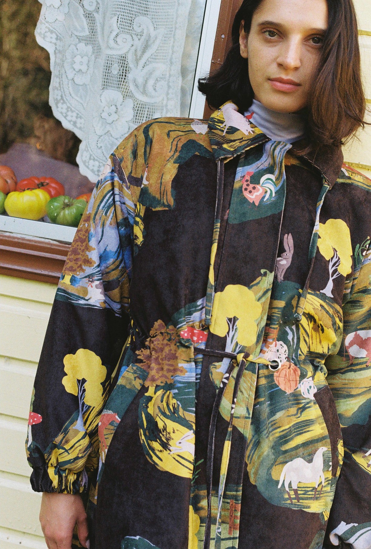 CHAQUETA ELCIRA PAISAJE NEGRO