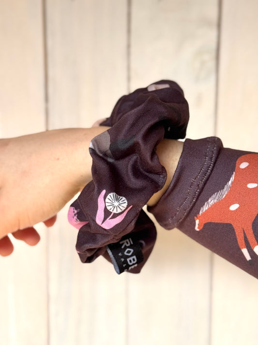 SCRUNCHIE ANIMALES CAMPO CAFÉ