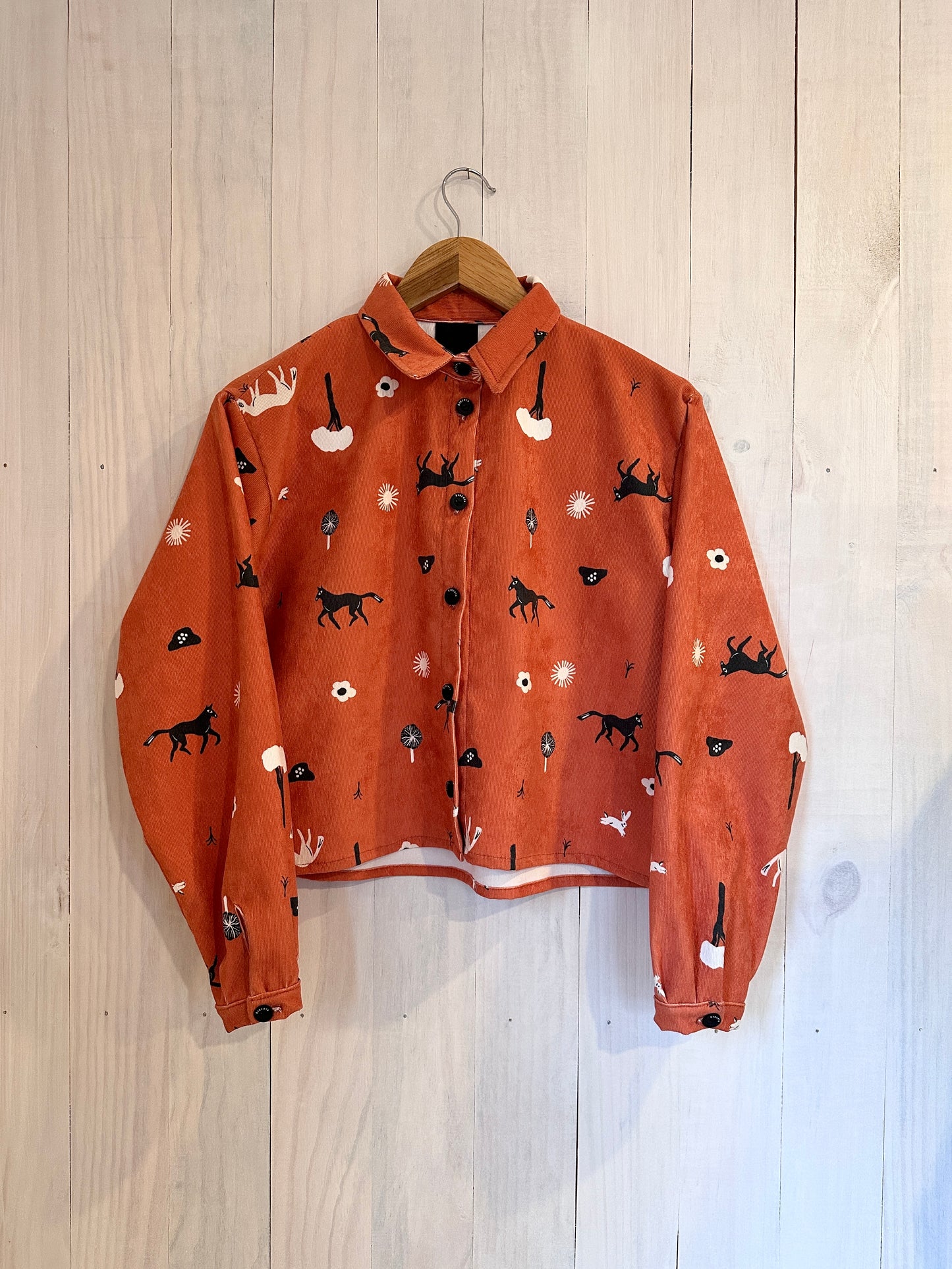 CAMISA ELSA COTELE CABALLOS TERRACOTA