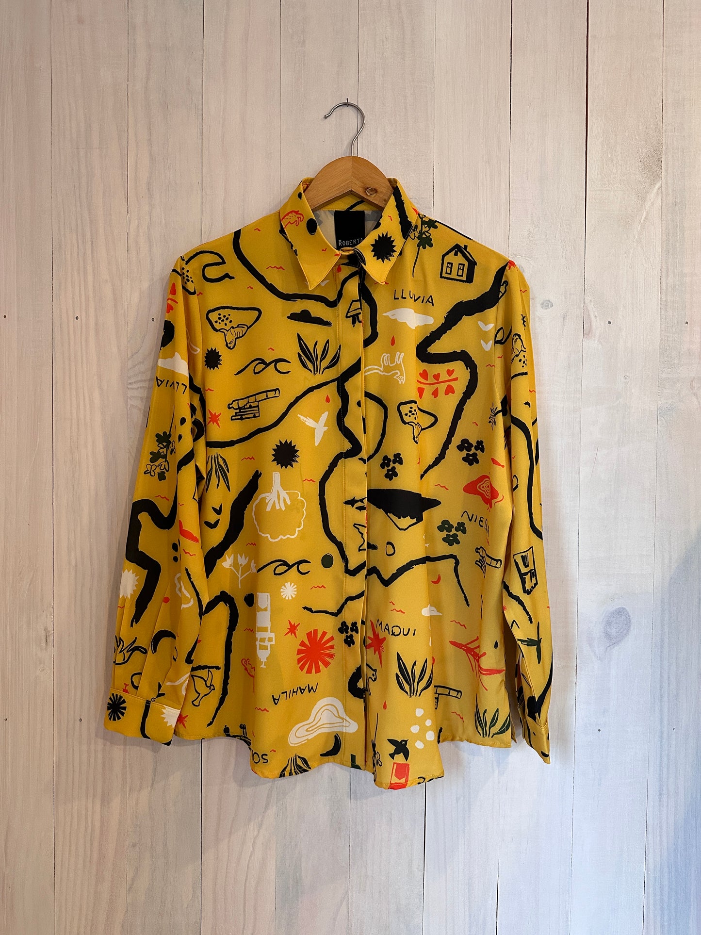 CAMISA METRIX MAPA AMARILLO
