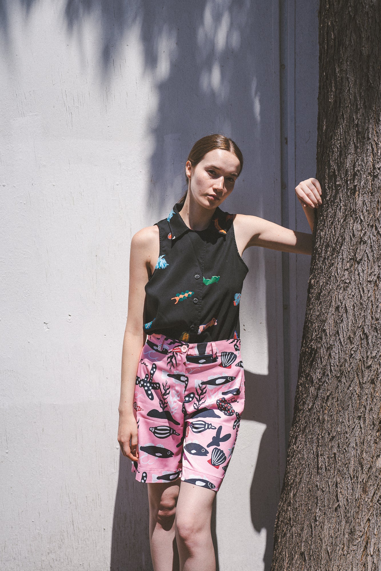 SHORT PECES ROSA
