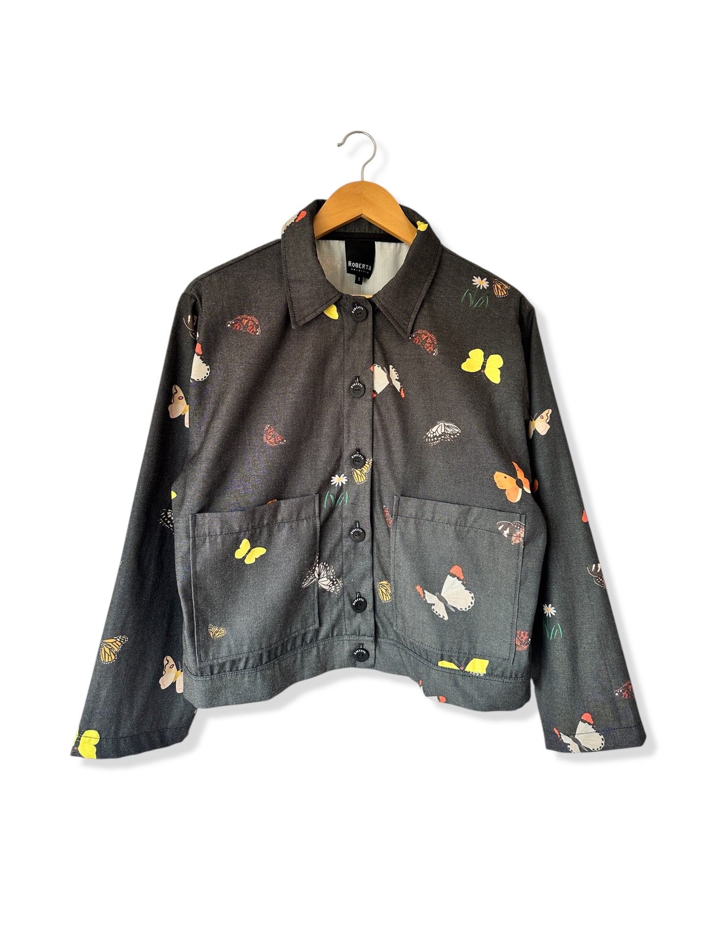 CHAQUETA POOL MARIPOSAS GRAFITO