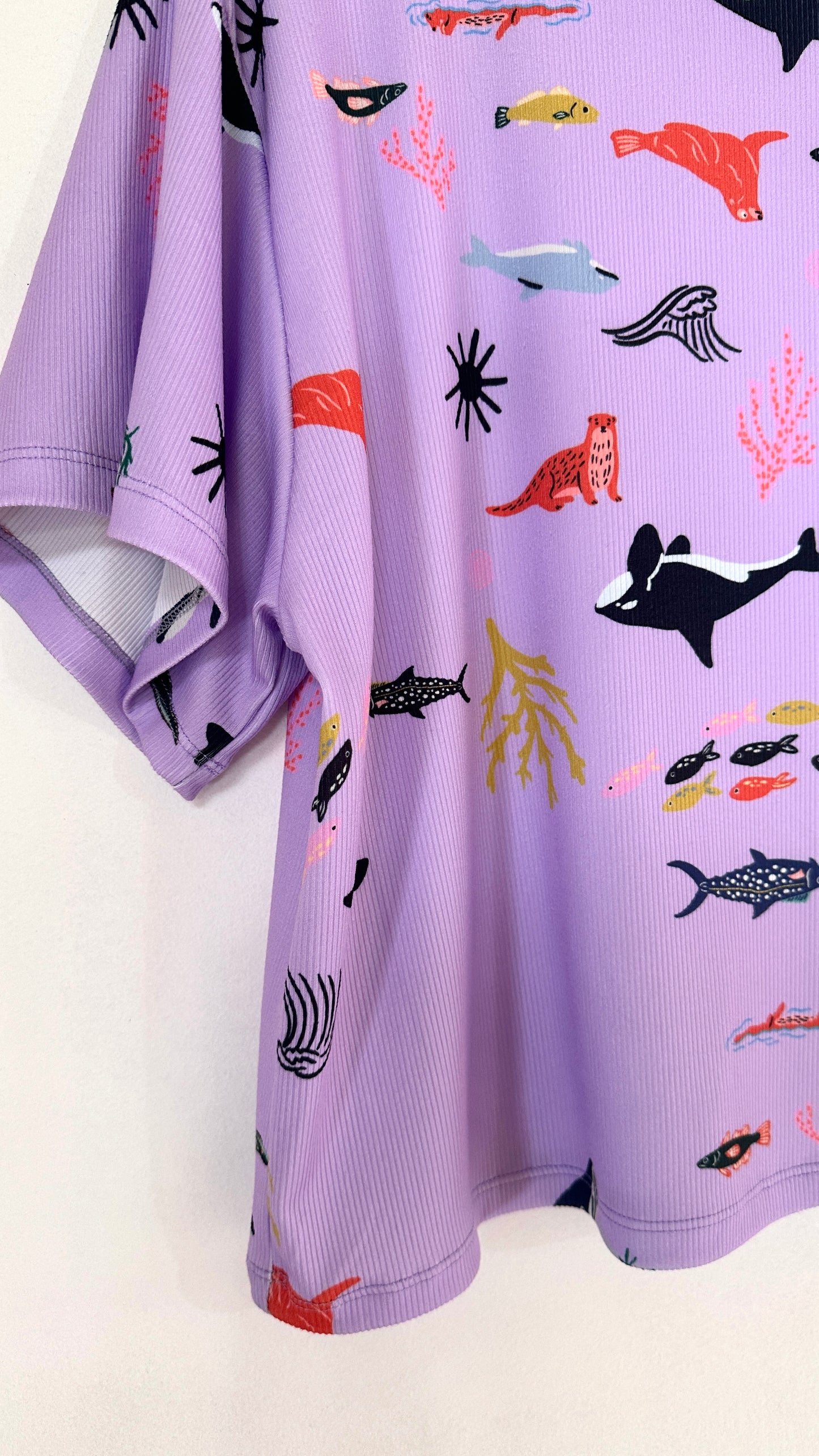 POLERA TORTUGA MARINO LILA