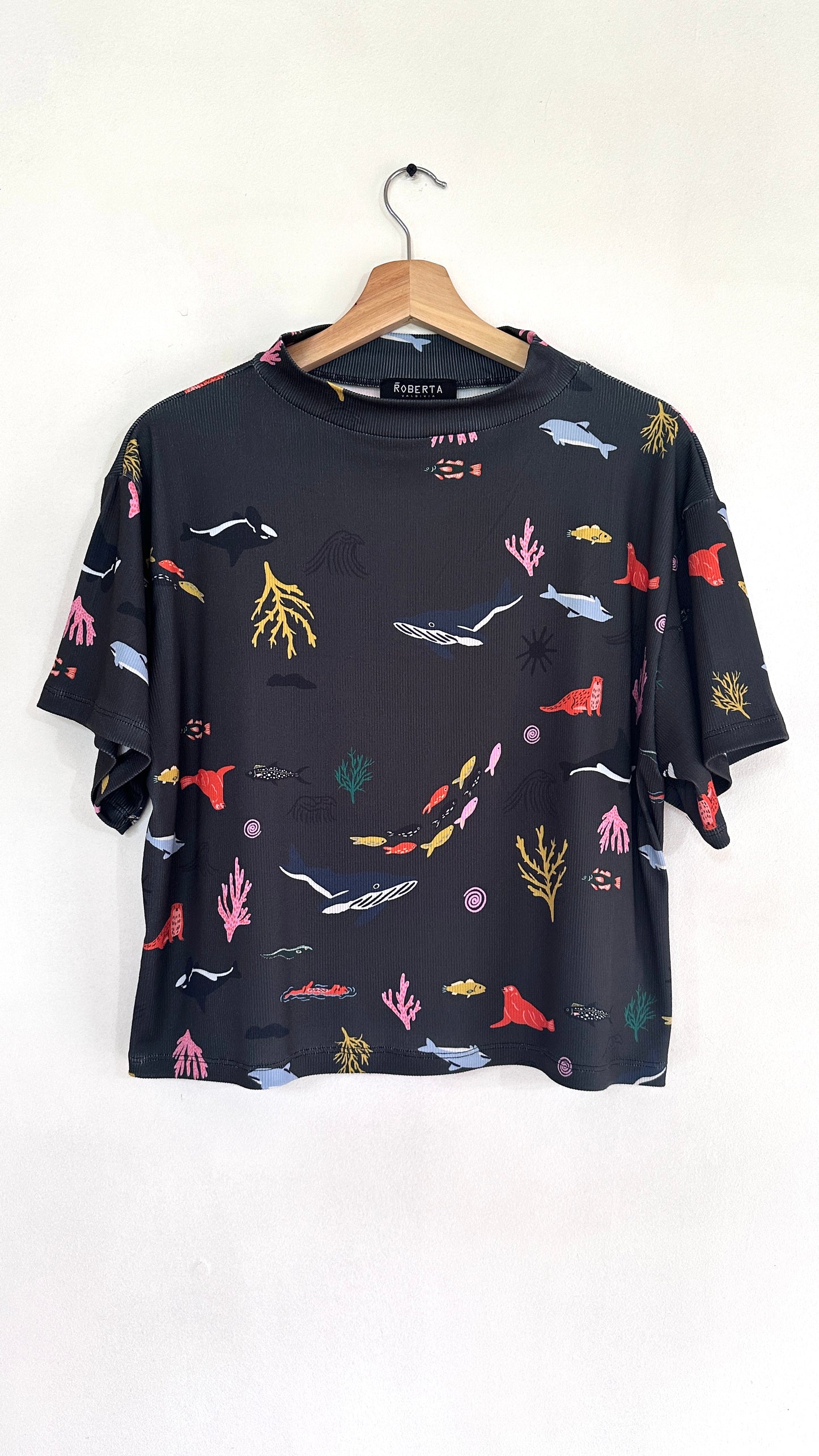 POLERA TORTUGA MARINO GRAFITO