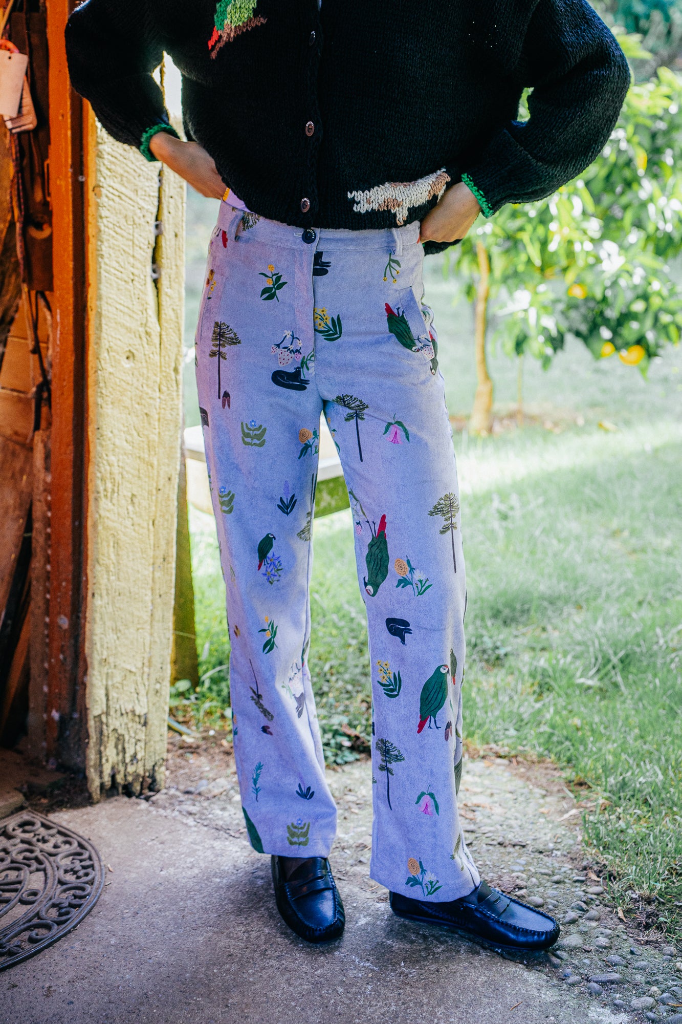 PANTALON COTELE RECTO CHOROY MALVA