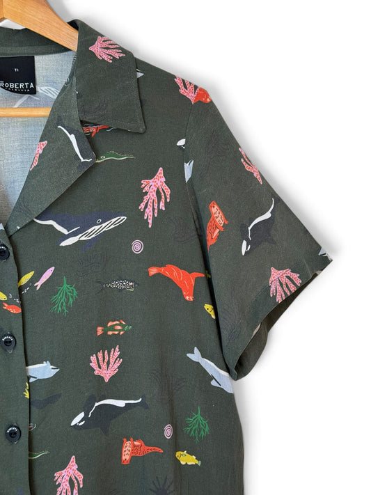 GUAYABERA MARINO GRISACEO