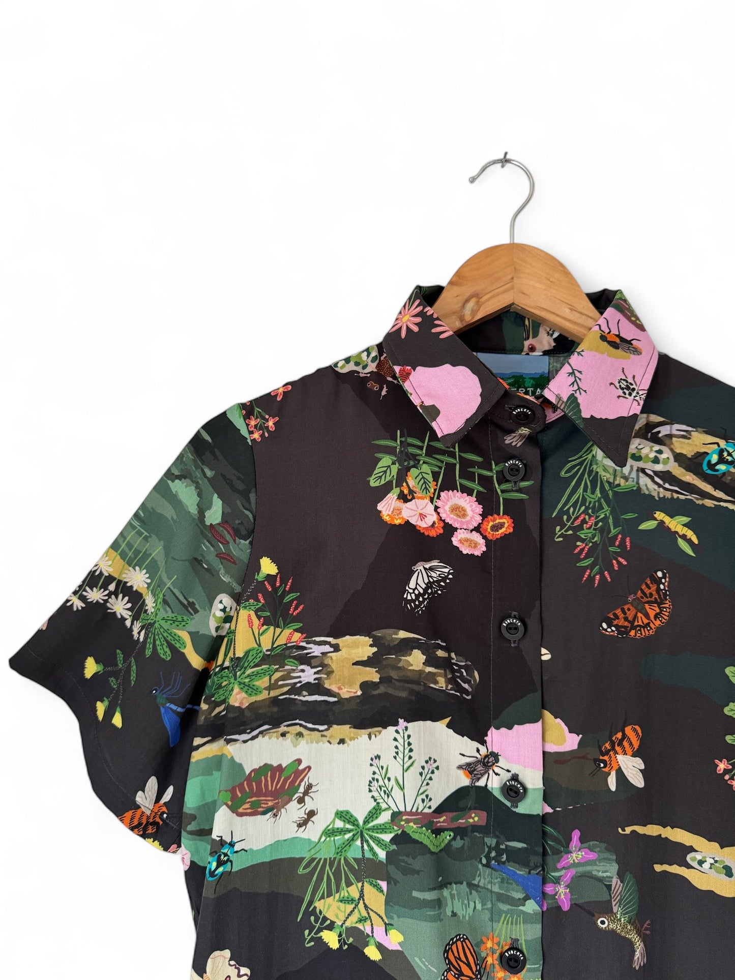 CAMISA BOTONERA LARGA CAMPO NOCHE