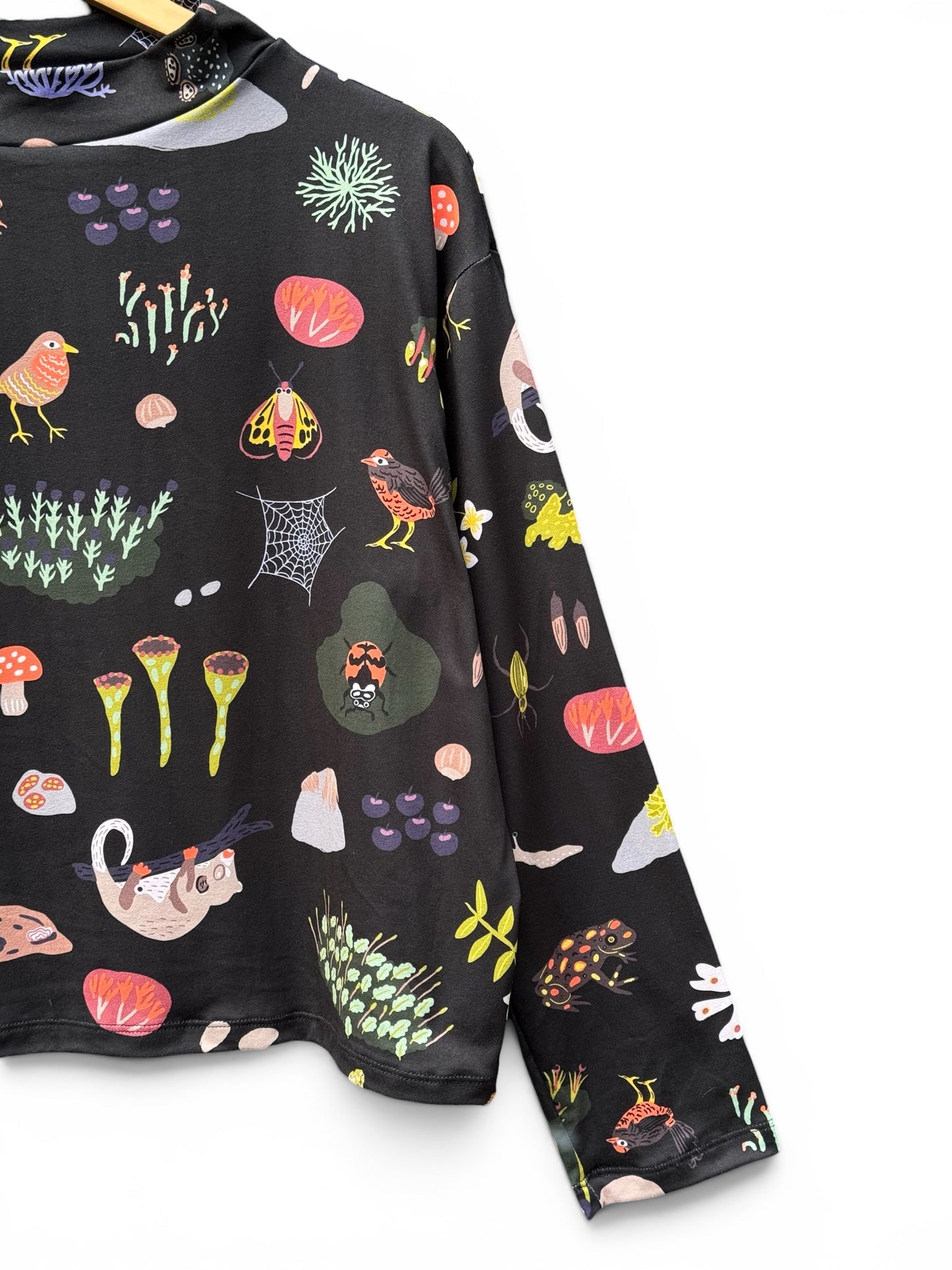 POLERA TORTUGA MICROBOSQUE GRAFITO