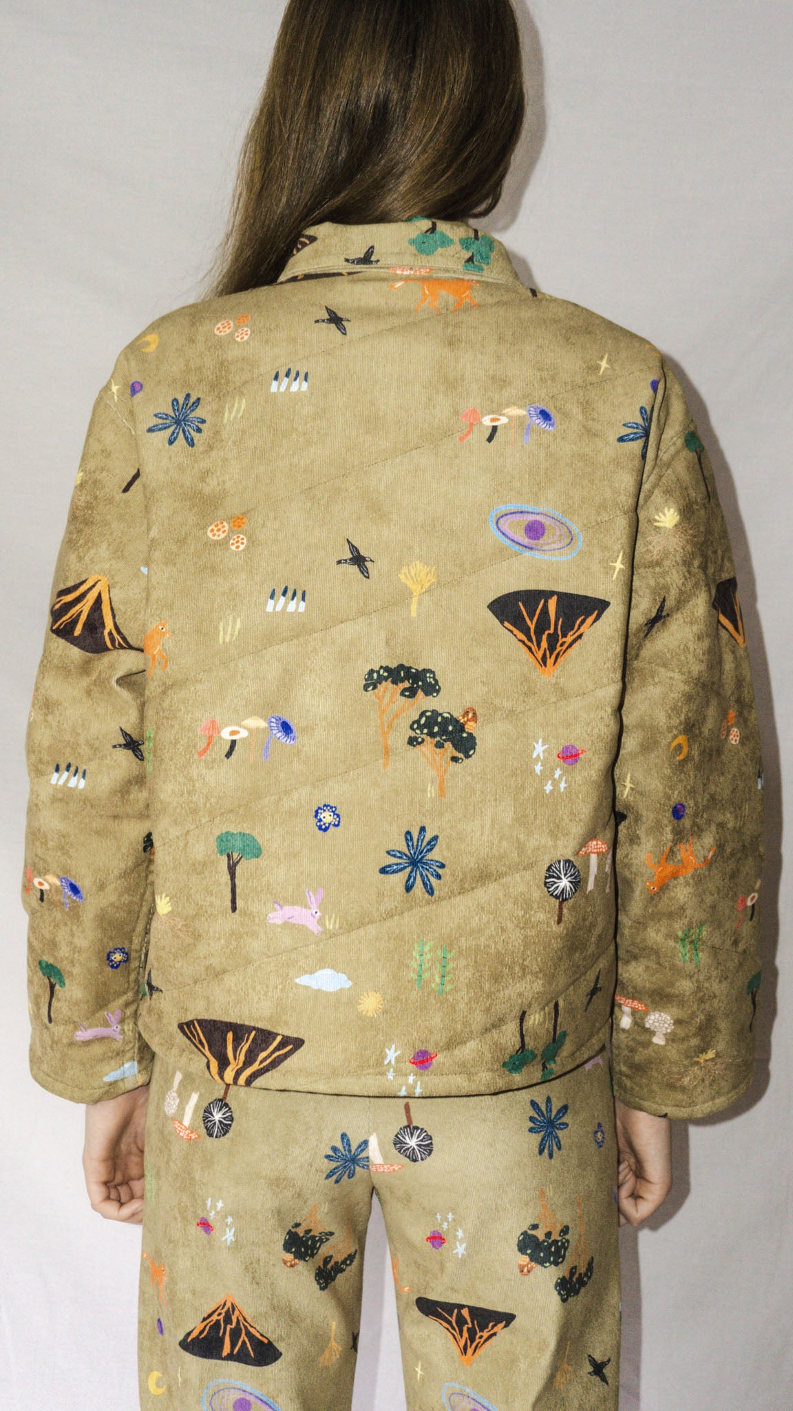 CHAQUETA ACOLCHADA VOLCANES VERDE MUSGO
