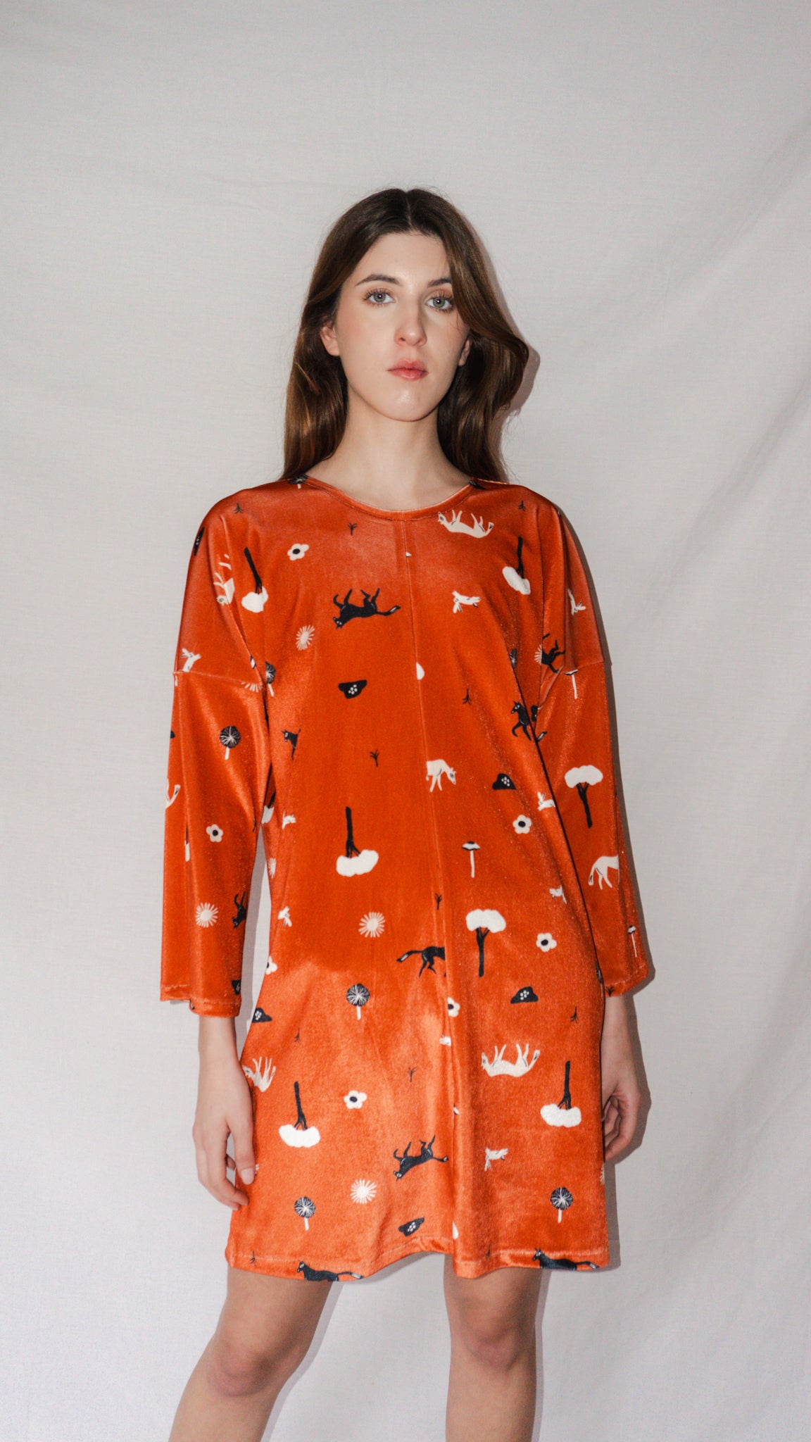 VESTIDO MURCI CABALLOS TERRACOTA