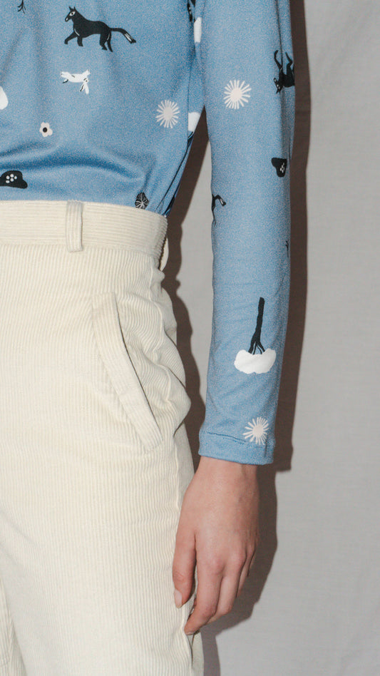 BEATLE CABALLOS CELESTE