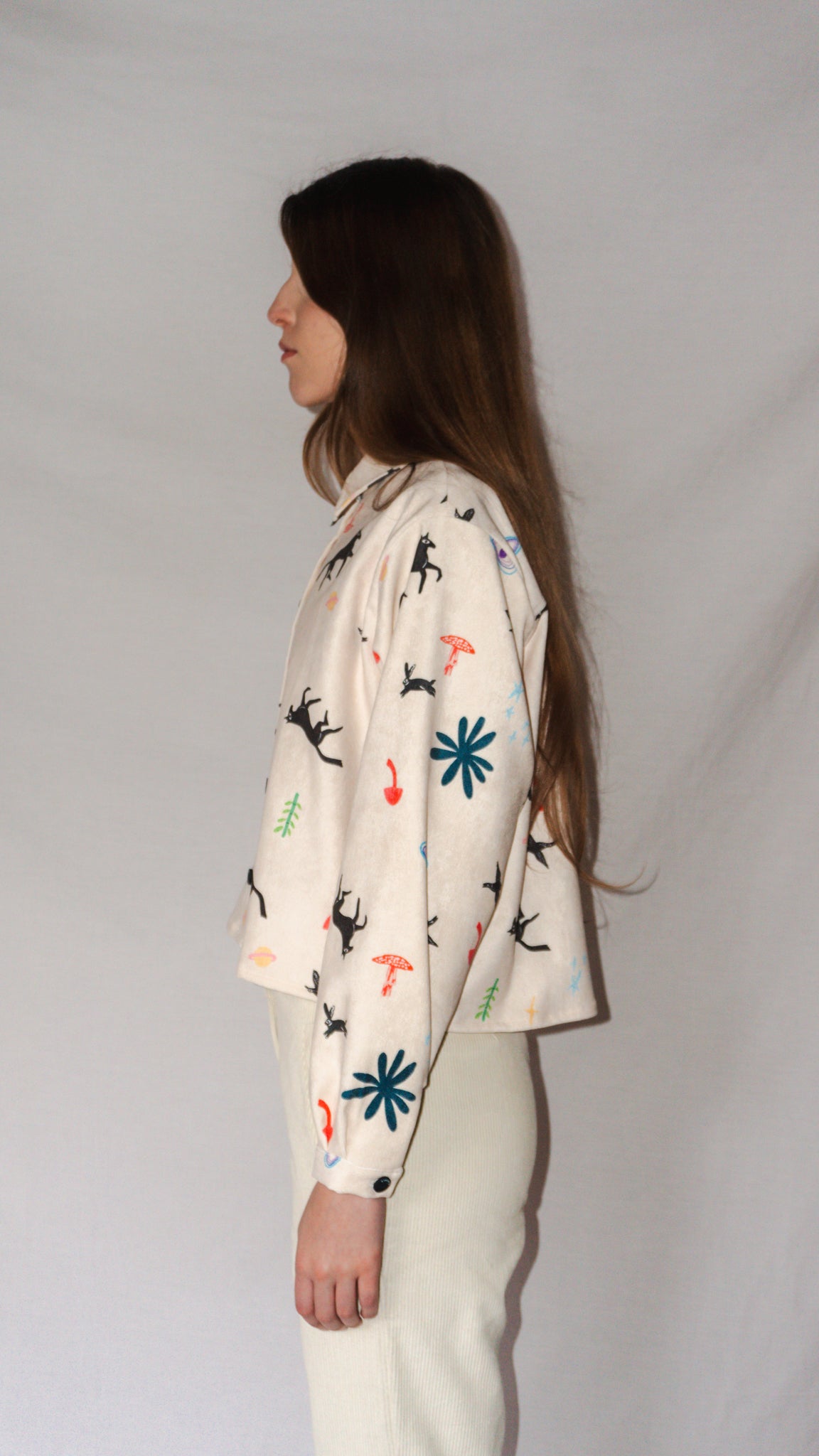 CAMISA ELSA COTELE CABALLOS CREMA
