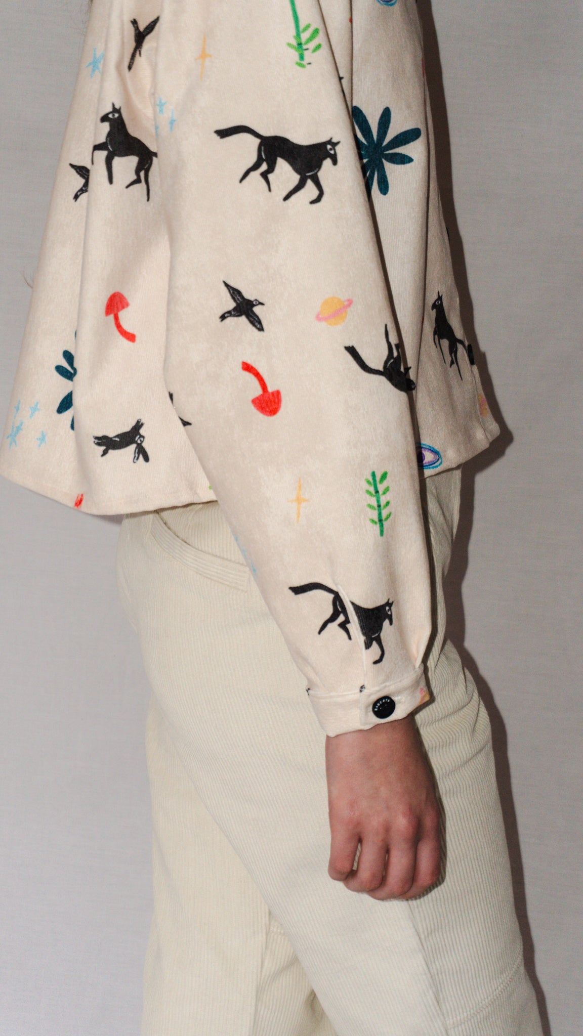 CAMISA ELSA COTELE CABALLOS CREMA