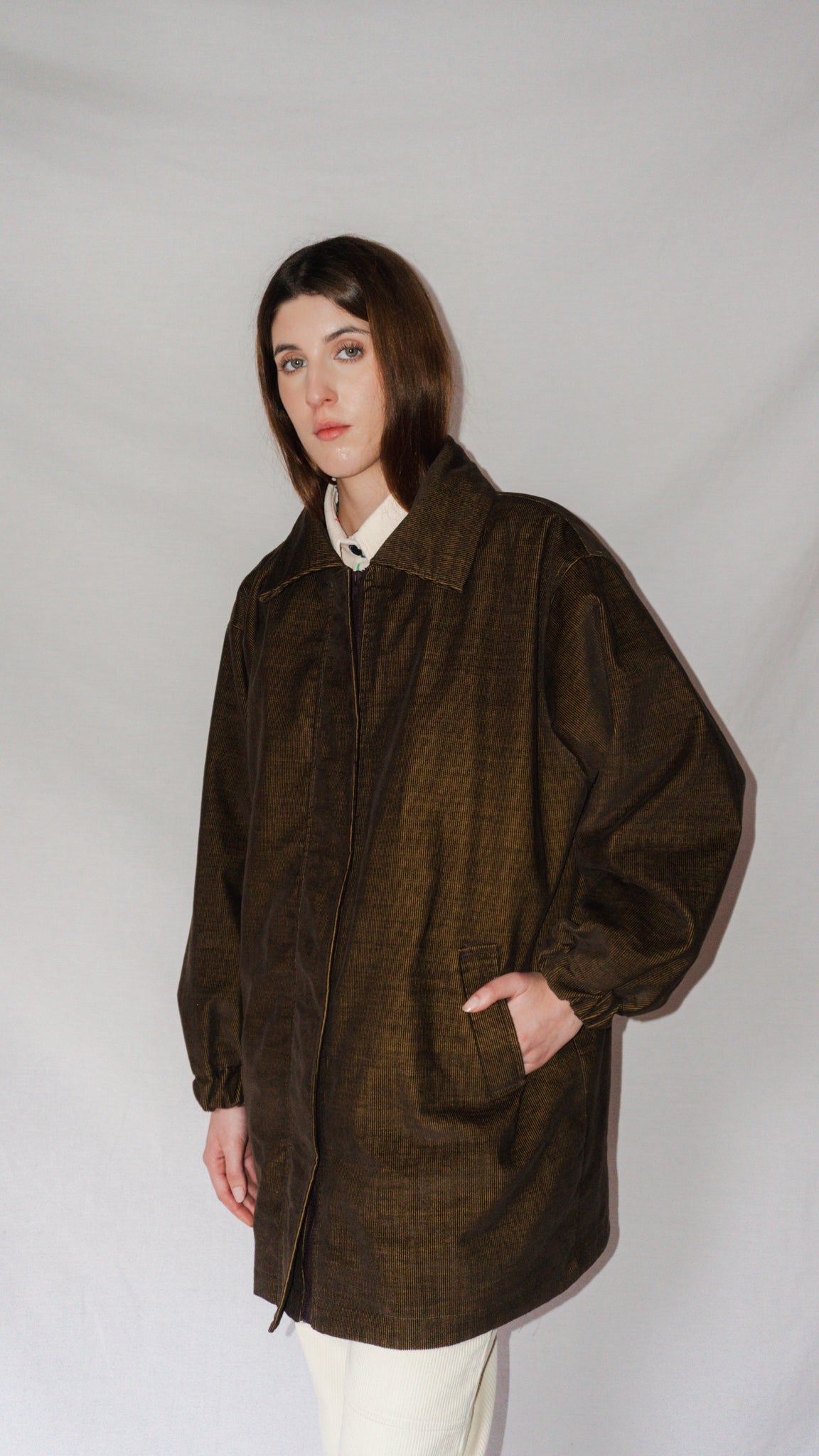 CHAQUETA ELENA COTELE LARGO MEDIO