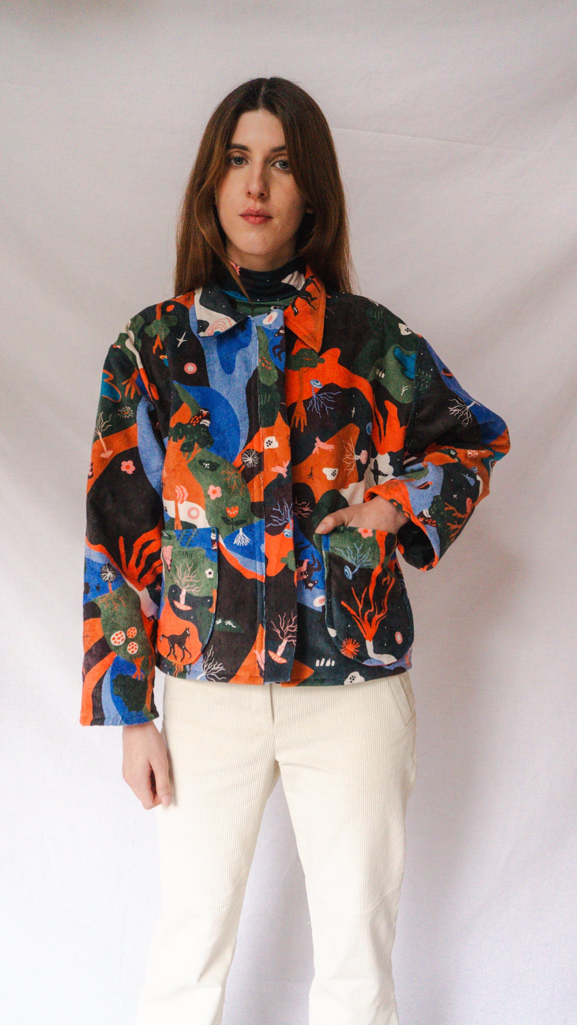 CHAQUETA ACOLCHADA BOSQUE MAGICO