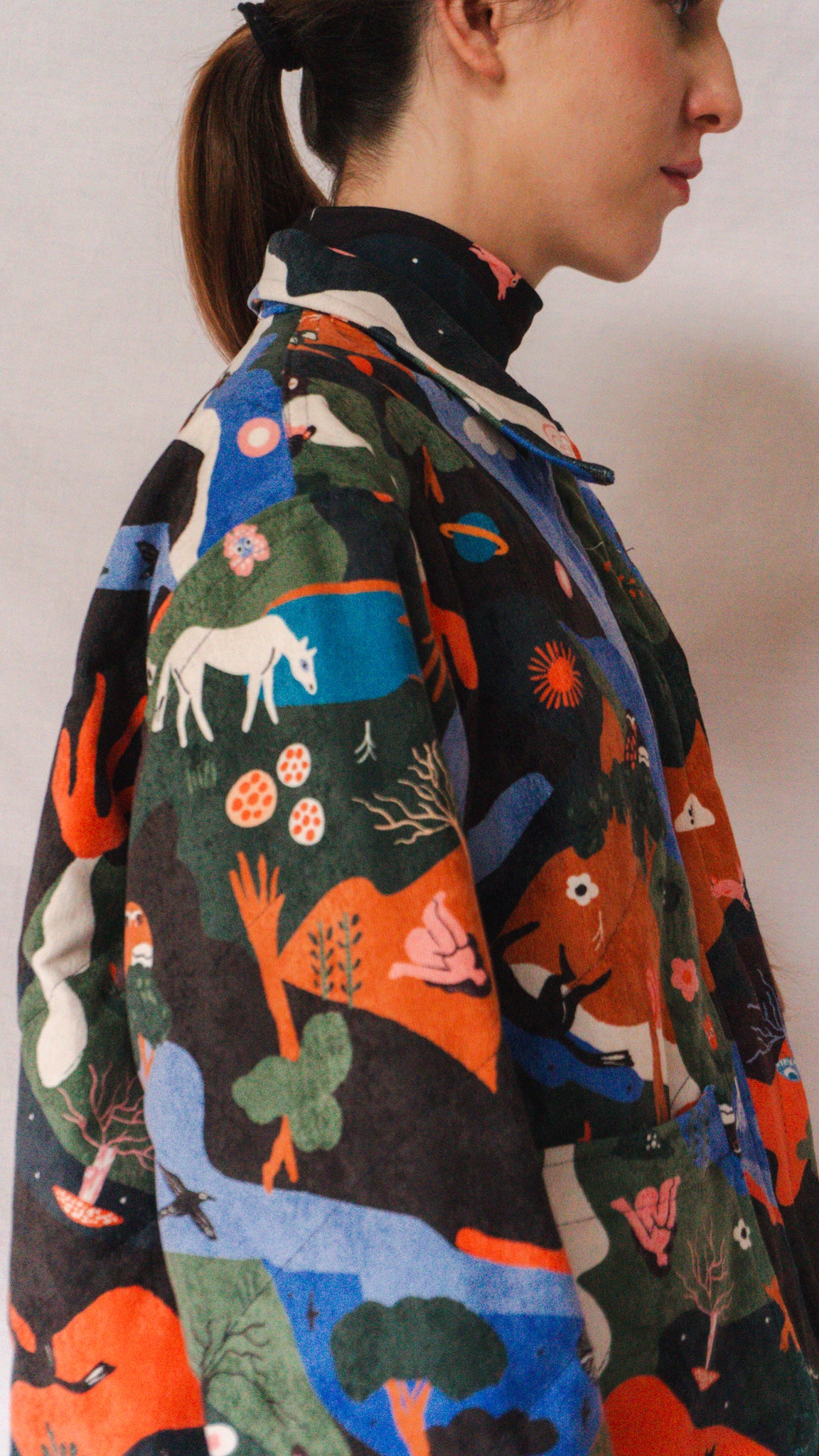 CHAQUETA ACOLCHADA BOSQUE MAGICO