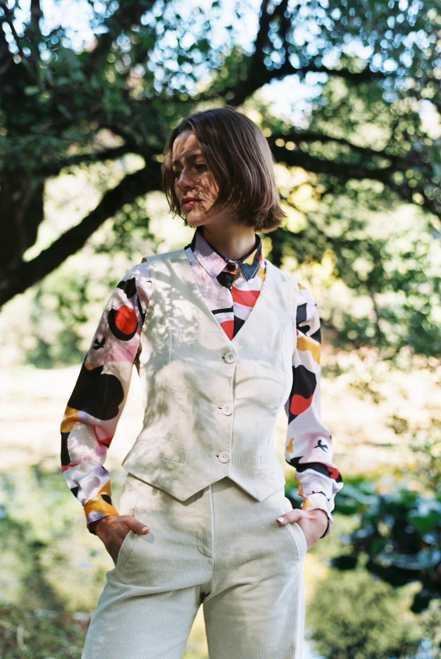 PANTALON COTELE RECTO CRUDO