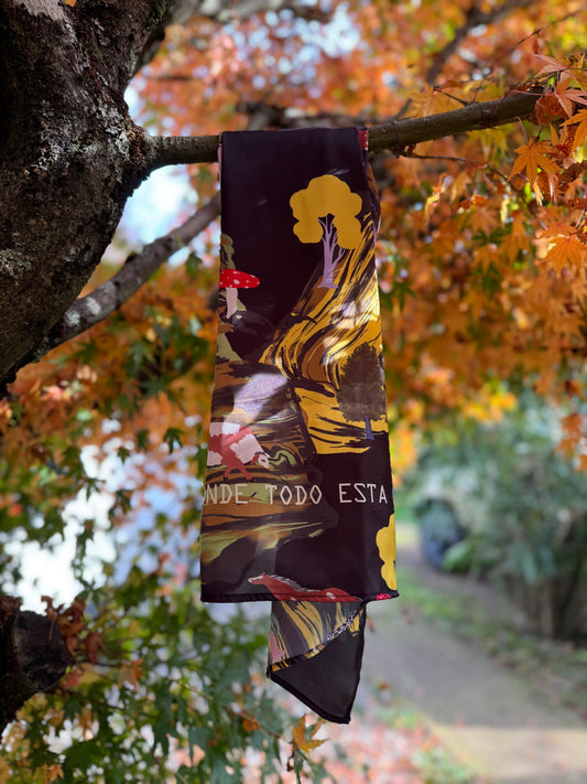 PAÑUELO PAISAJE NEGRO