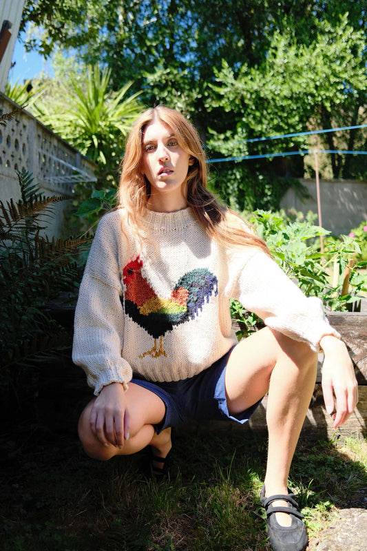 SWEATER GALLO CORTO CRUDO