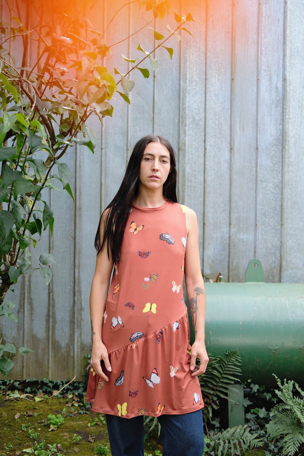 VESTIDO BLUME CORTO MARIPOSAS MANJAR