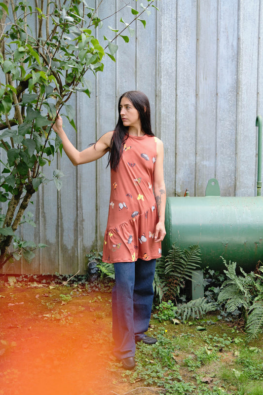VESTIDO BLUME CORTO MARIPOSAS MANJAR