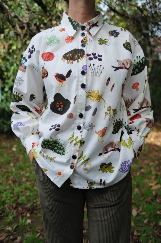 CAMISA GLOBO MICROBOSQUE