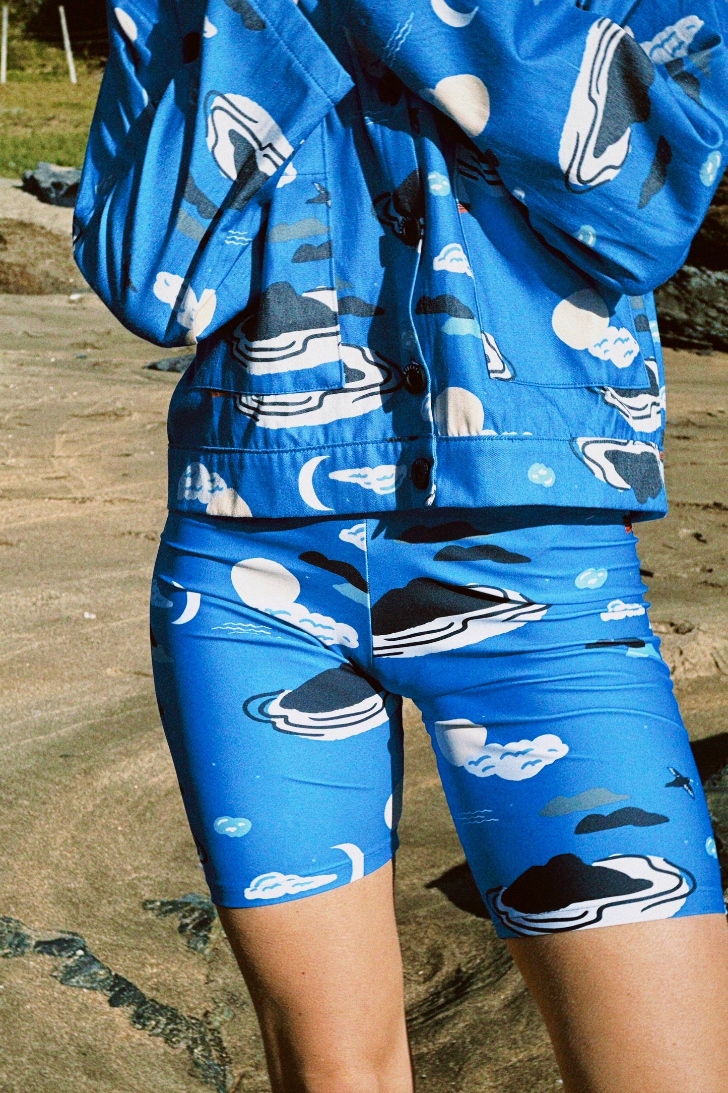 CHAQUETA POOL CORTA MANCERA AZUL