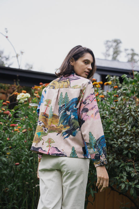 CAMISA DORA COTELE PAISAJE DIA