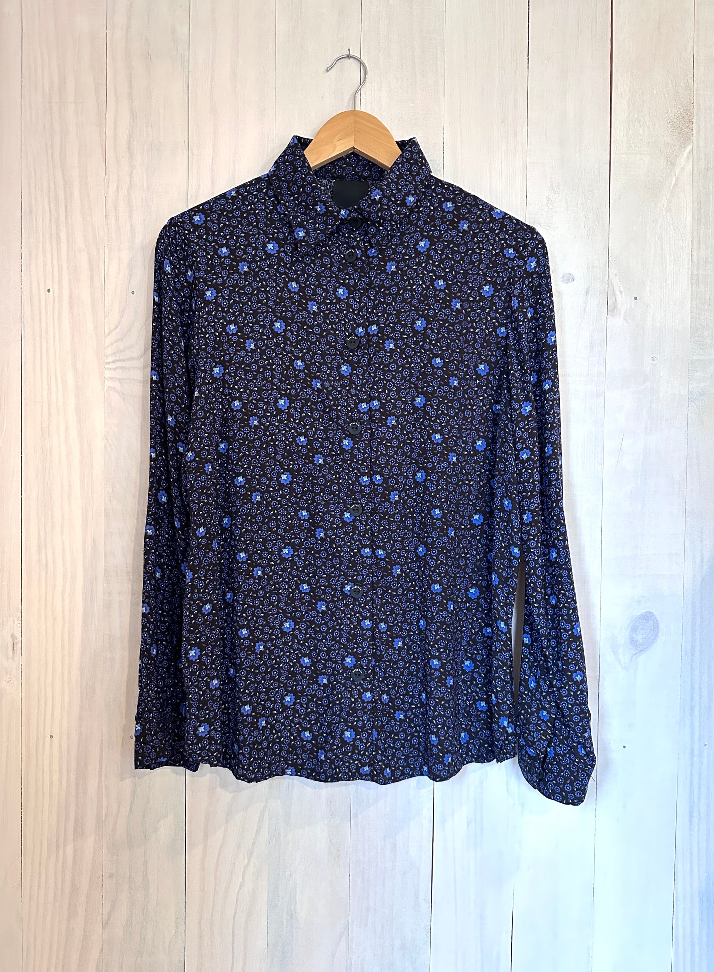 CAMISA METRIX FLORES AZUL