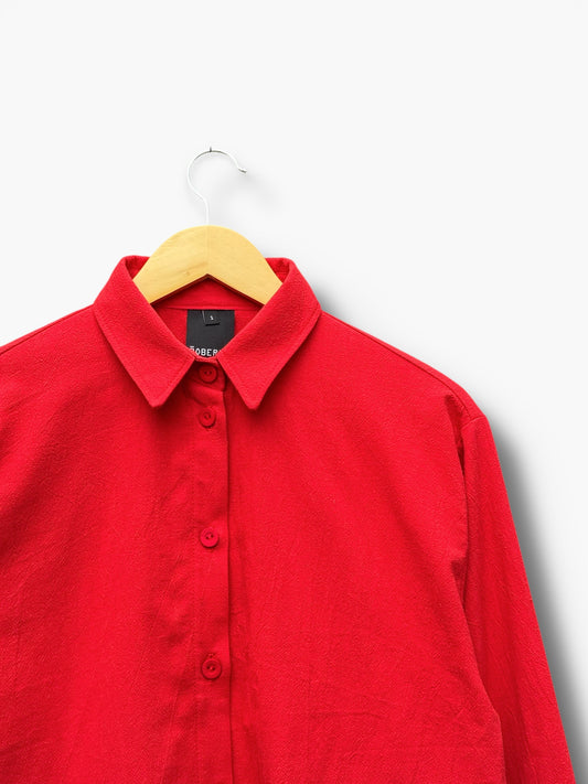 CAMISA DORA ALGODÓN ROJO