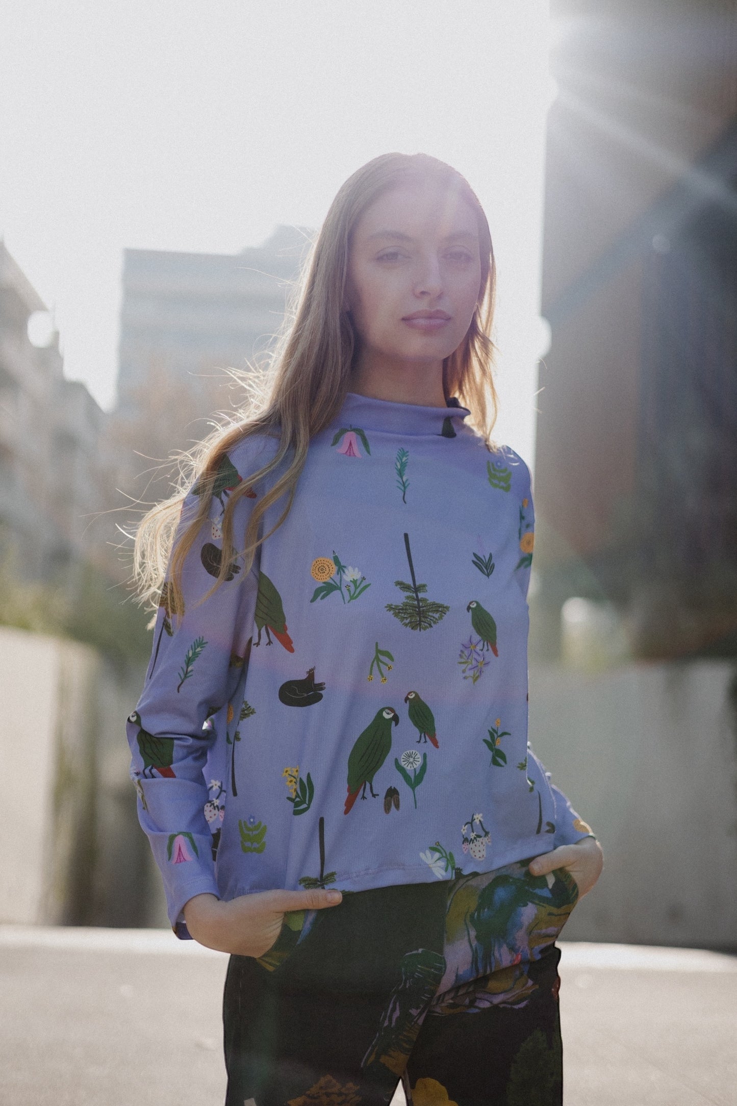 POLERA TORTUGA CHOROY LILA