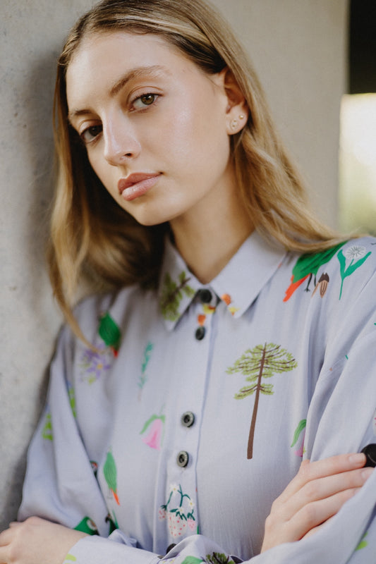 CAMISA GLOBO CHOROY MALVA