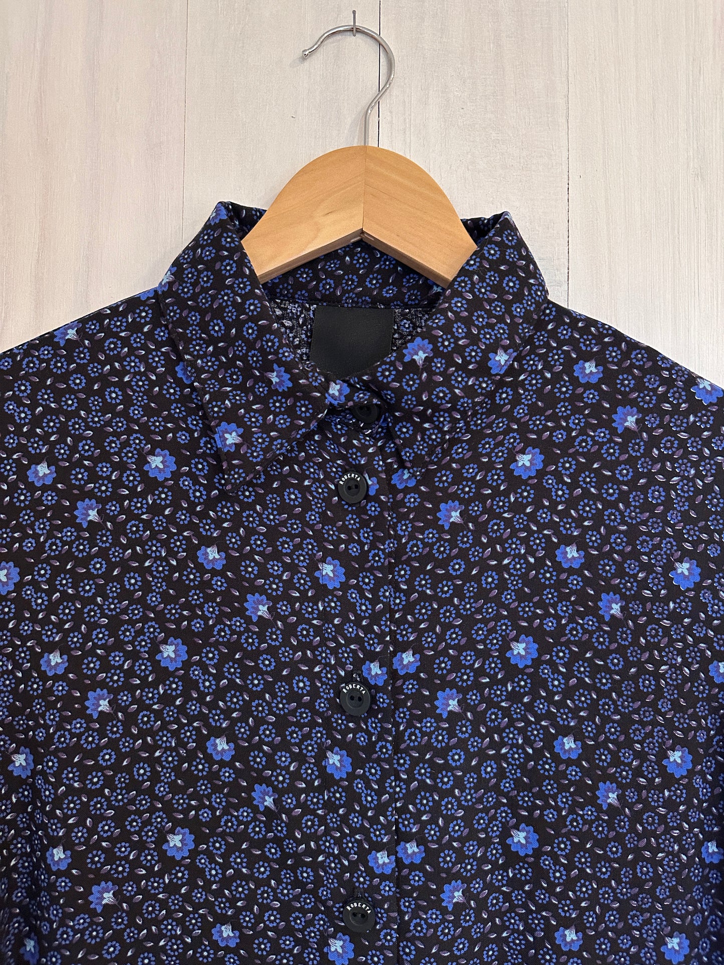 CAMISA METRIX FLORES AZUL