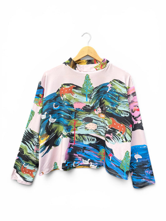 POLERA TORTUGA PAISAJE DIA