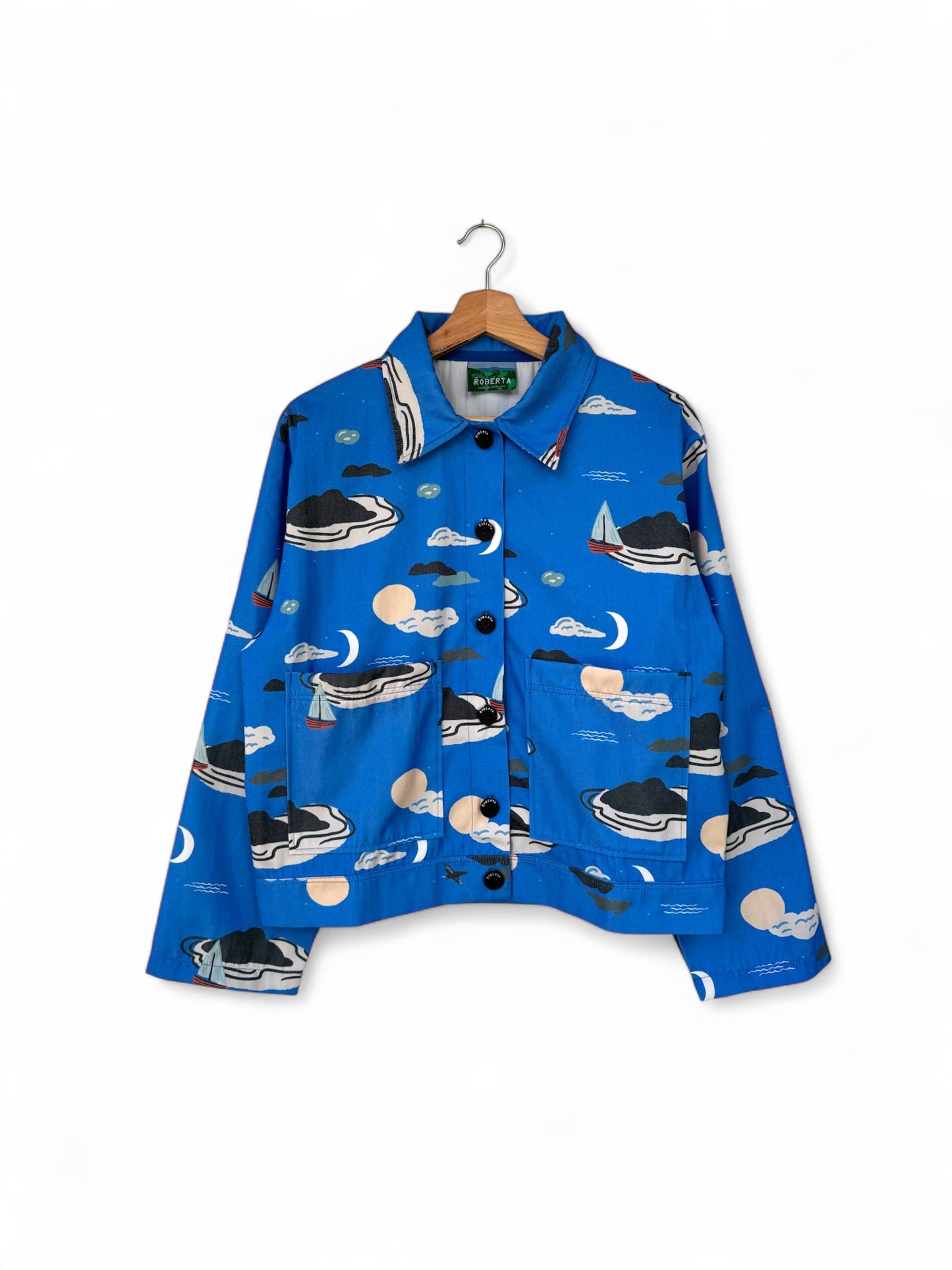 CHAQUETA POOL CORTA MANCERA AZUL