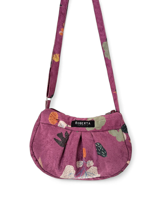 CARTERA ACOLCHADA AVES FRAMBUESA