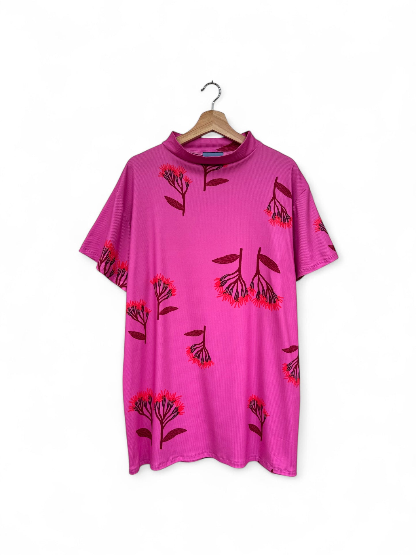 VESTIDO TORTUGA FLORES FUCSIA