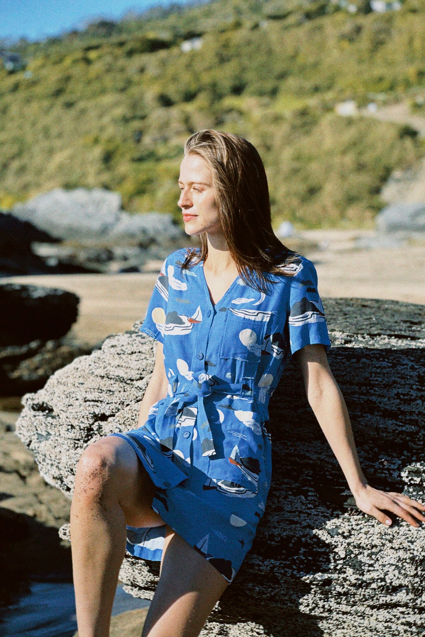VESTIDO XIOMARA MANCERA AZUL