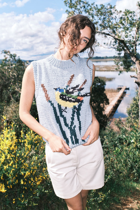 SWEATER SIN MANGAS SIETE COLORES