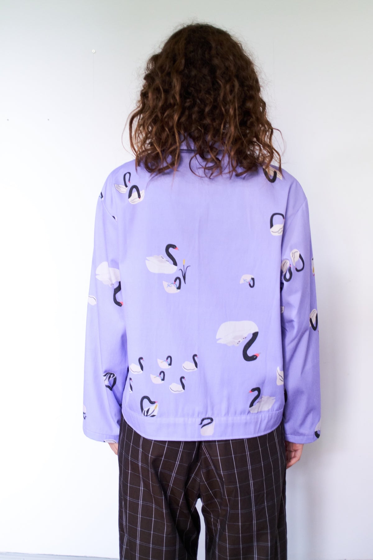 CHAQUETA POOL BANDADA MALVA