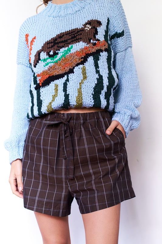 SHORT AMARRAS ESCOCES CAFE