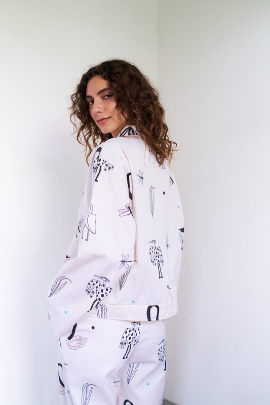 CHAQUETA POOL GARZA BLANCO