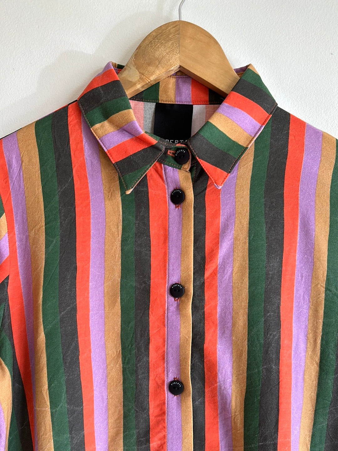 CAMISA METRIX RAYAS ROSA NARANJO