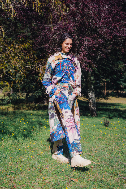 PANTALON COTELE RECTO PAISAJE DIA