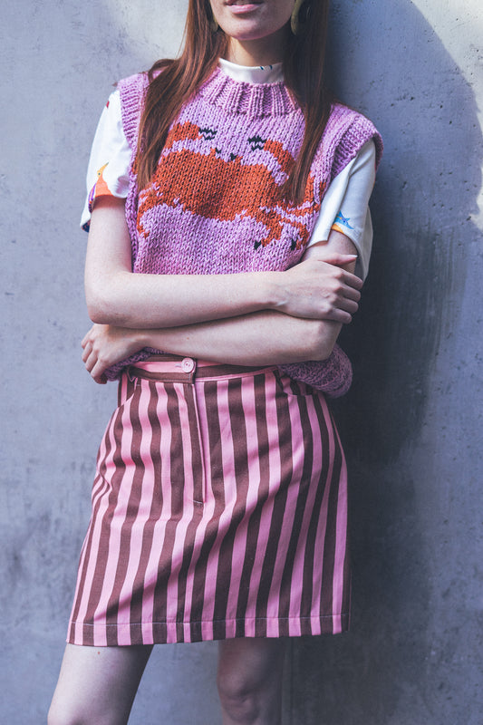 SWEATER SIN MANGAS JAIBA ROSA