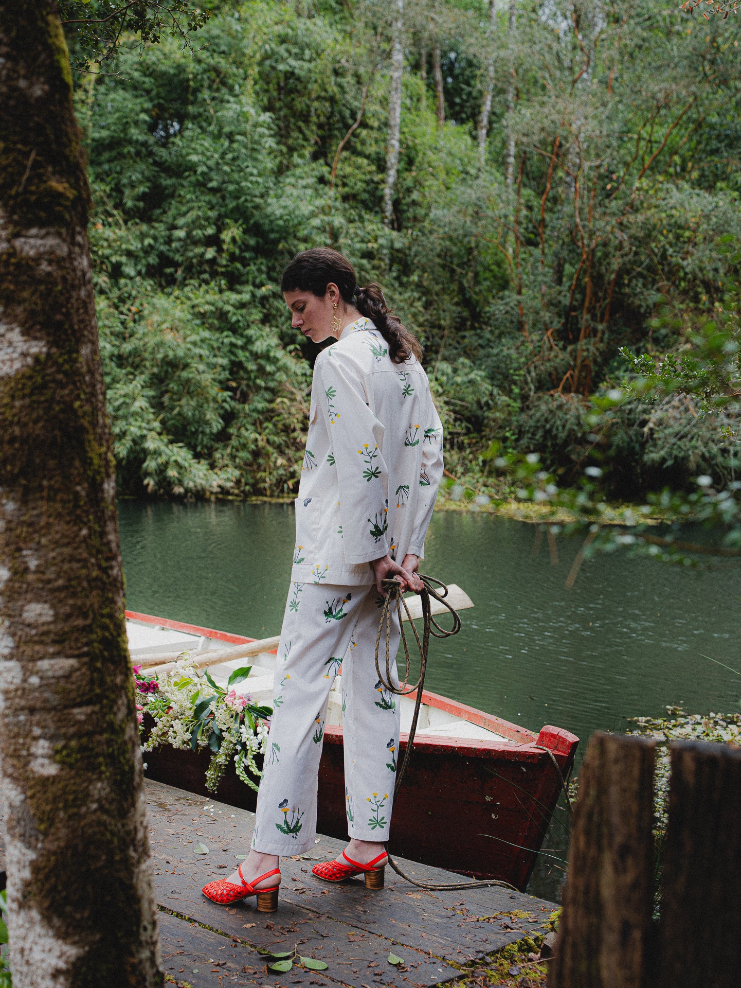 PANTALON TUBO DIENTE DE LEON