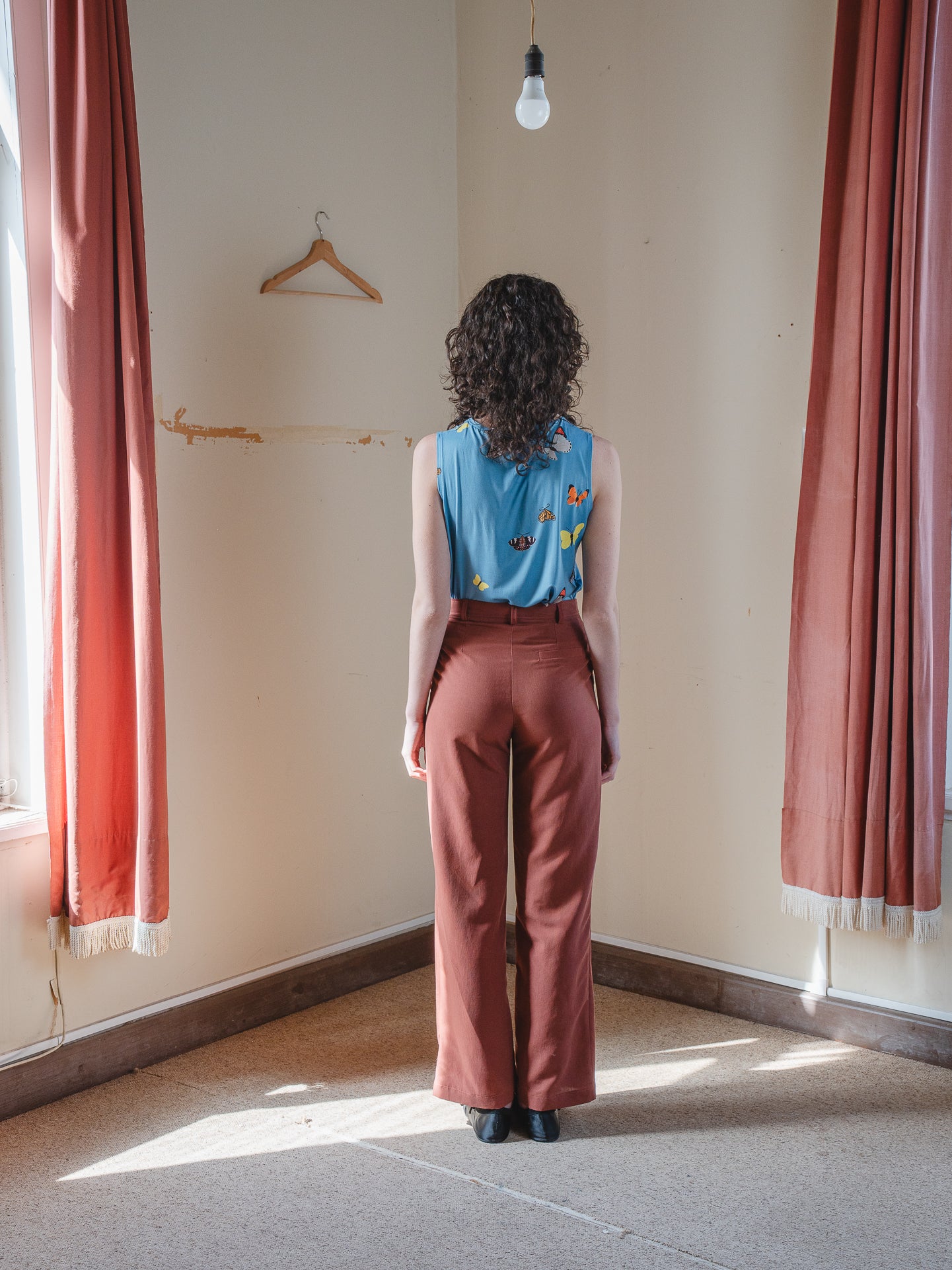 TOP MIRLO MARIPOSAS CELESTE