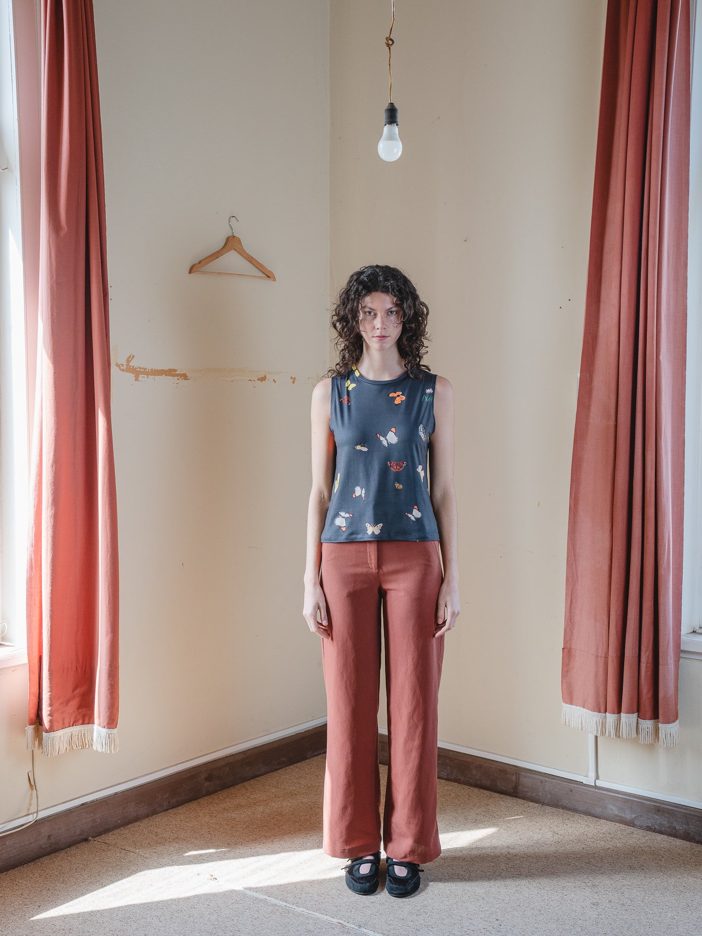 TOP MIRLO MARIPOSAS NEGRO