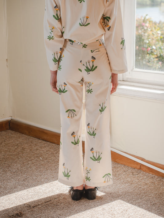 PANTALON TUBO DIENTE DE LEON