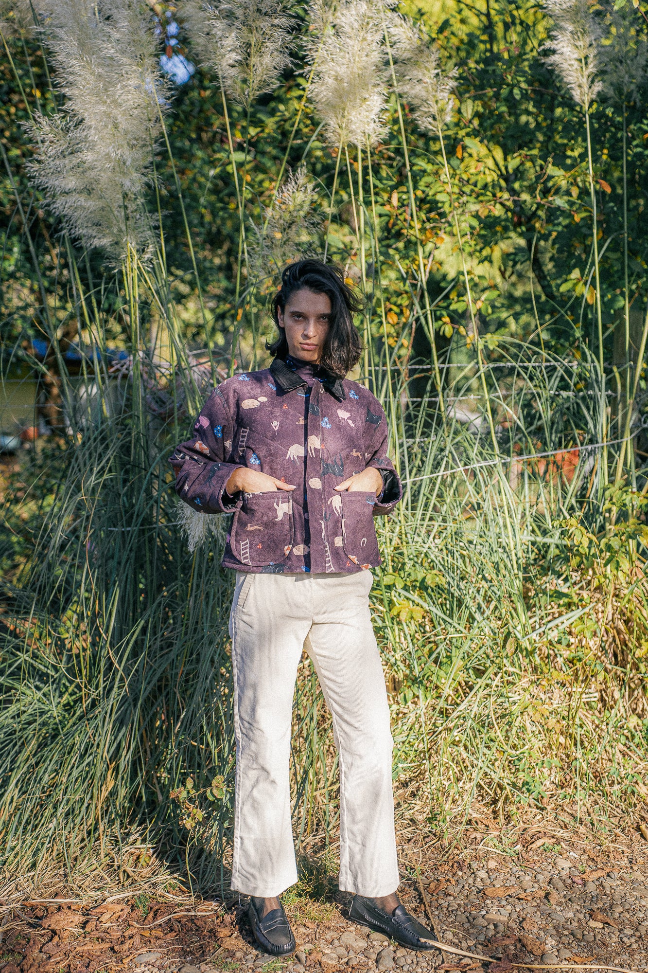 CHAQUETA ACOLCHADA ANIMALES CAMPO
